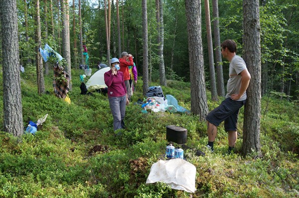 Стоянка на озере Suurijarvi