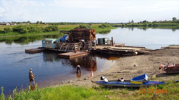 Ночёвка у парома Шуреньга-Красное