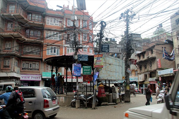 Оживленная площадь в Катманду