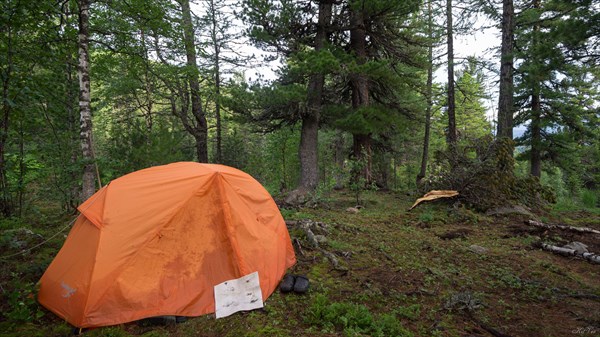 Бивак выше Туралыгского водопада