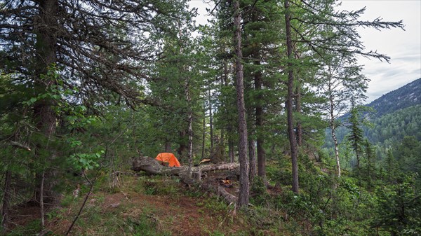 Бивак выше Туралыгского водопада