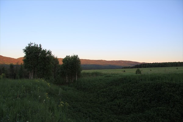 Закат. Хребет Бакты.