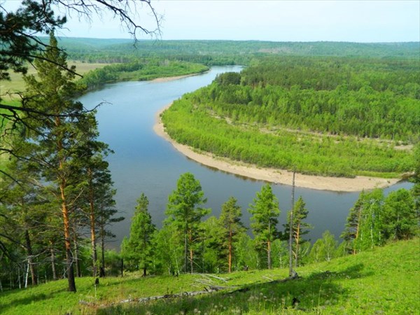 Вид на долину Уды с г.Плеши.