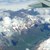 Кавказские горы из иллюминатора самолёта