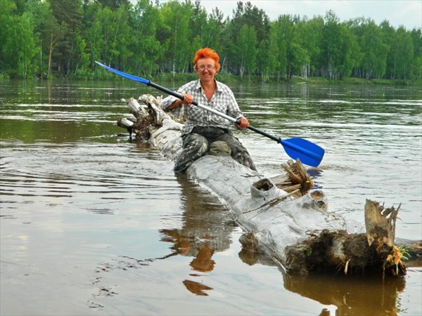 Сплавное средство.