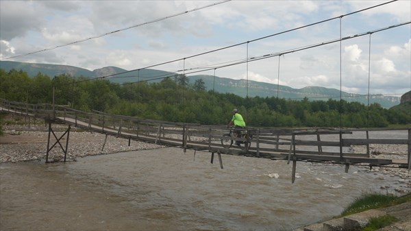Подвесной мост в Преградной