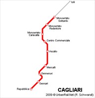 Трамвайное сообщение Кальяри