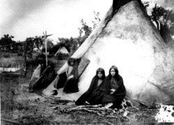 Лагерь индейцев Арапахо, 1870е