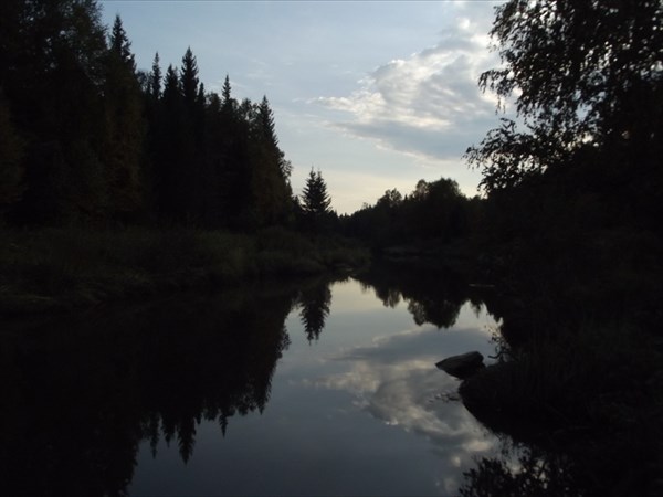 Закат на реке Березяк
