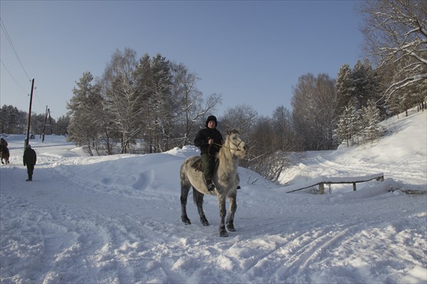 Подготовка к новогоднему конному походу
