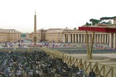 Ватикан. Вид на Площадь св. Петра от Собора
