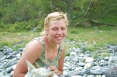 Эта собака бежала с нами почти 50 километров