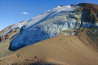"Поющий" ледник на перевале Кызылтор