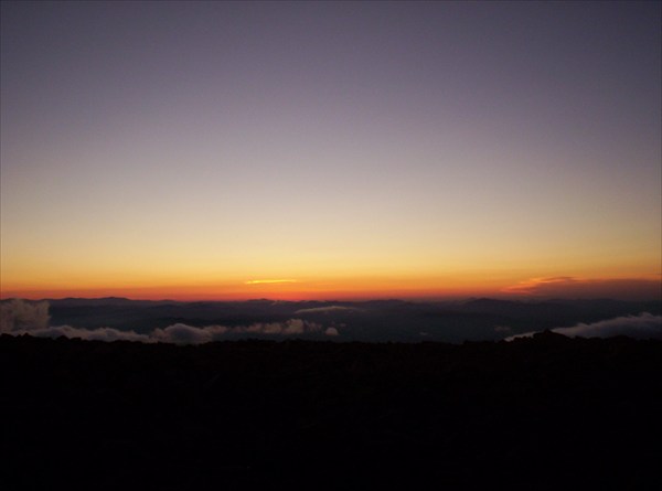 Закат на Сарлыке. Взгляд на запад