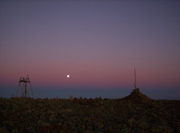 Закат на Сарлыке. Взгляд на восток