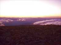 Закат на Сарлыке. Взгляд на запад-гора Сарлык