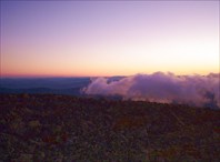 Закат на Сарлыке. Взгляд на запад-гора Сарлык