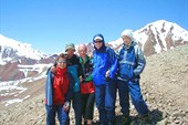 Группа на перевале Туристов (4000м, 1А)