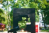 Памятник Мюнхаузену в калининградском парке культуры и отдыха.