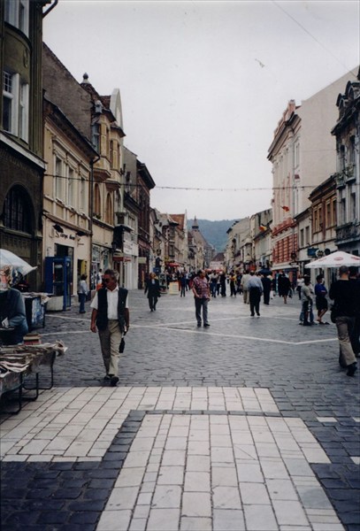 Улица типа Арбата в Брашове