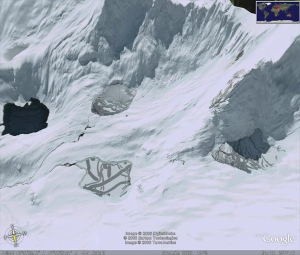 Загеданское пятиозерье. Вид из космоса. октябрь 2005