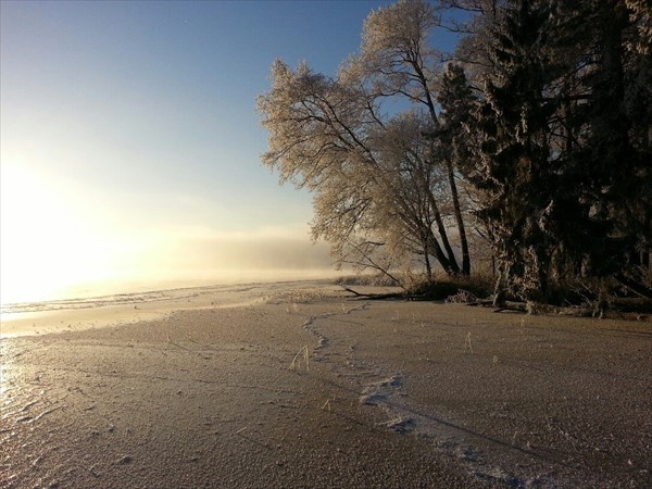 на фото: Валдайское озеро