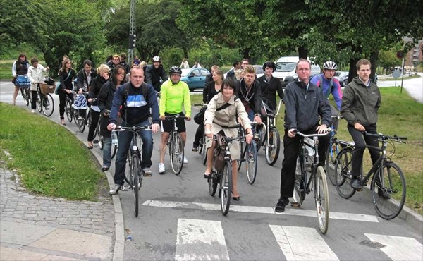 Велосипедные будни Копенгагена