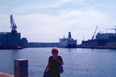 В гавани Стокгольма. У пристани `Принцесса Анастасия`