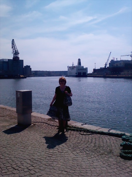 В гавани Стокгольма. У пристани "Принцесса Анастасия"