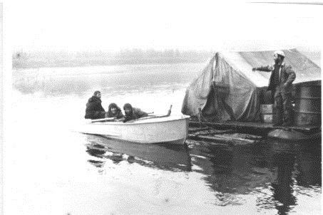 Река Нижняя Тунгусска,1978год.