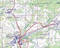 Карта с Лысой (Окрестности Дзержинки)