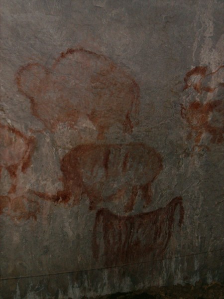 рисунки на стенах пещеры