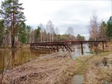 Мост у загородного лагеря "городок солнца"