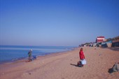 А вот и западный берег Крыма. Николаевка.