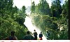 на фото: Нижня ступень водопада на р. кони-Айры