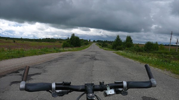 Шоссе в районе Данильцево