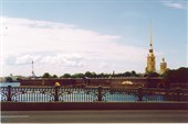 Вид на Петропавловский собор c Троицкого моста