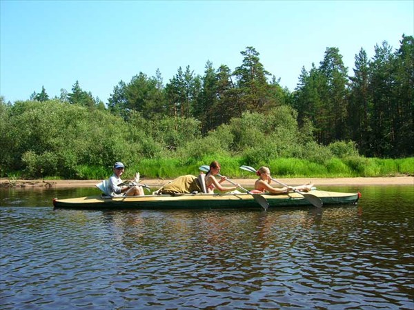 р.Пра, июль 2007. В пути «МаТрешки плюс».