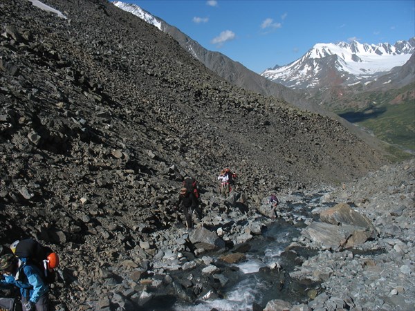 Подъем по ущелью в цирк