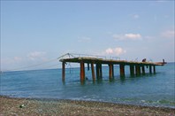 Берег Черного моря в Рыбачьем-село Рыбачье