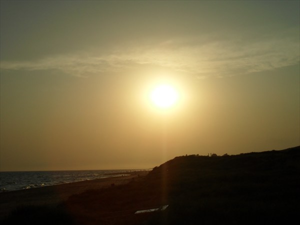 Вечернее солнце Анапы.