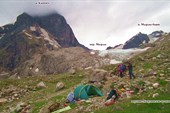 Лагерь на верхних Мырдинских ночевках