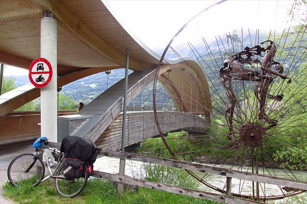 Велопешеходный мост на пересечении четырех областей, Австрия