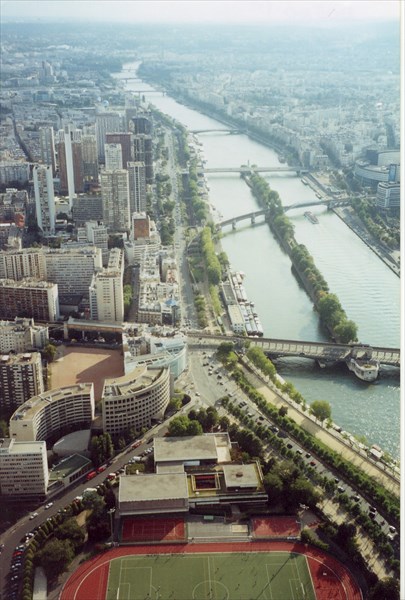 Вид с Эйфелевой башни, Париж