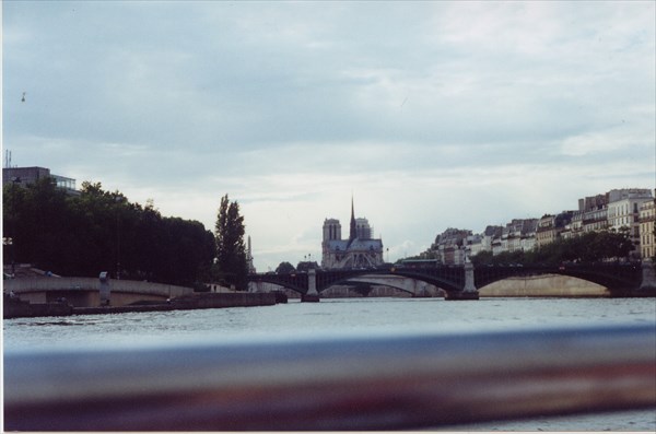Нотр-Дам-де-Пари вид с Сены, Париж
