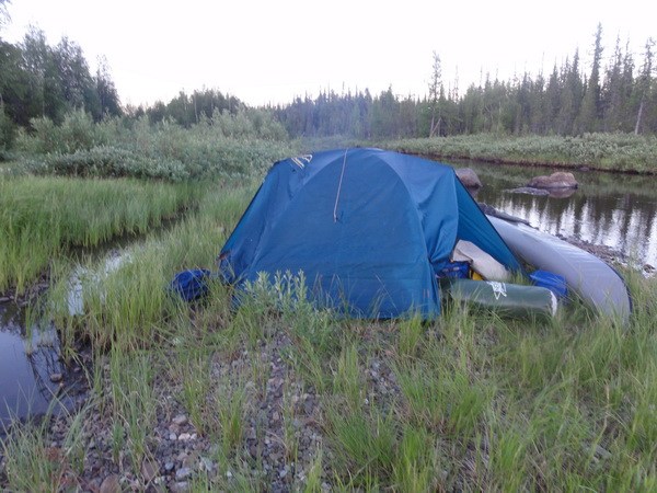 Стоянка на островке.