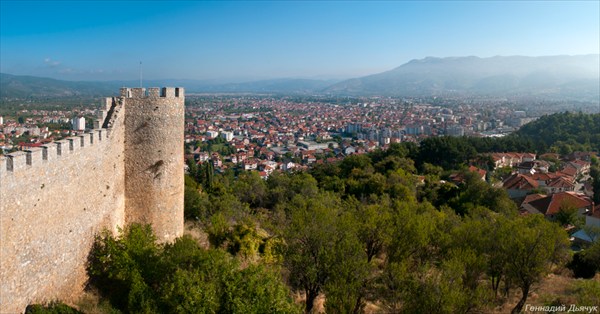 Вид с крепости на Охрид
