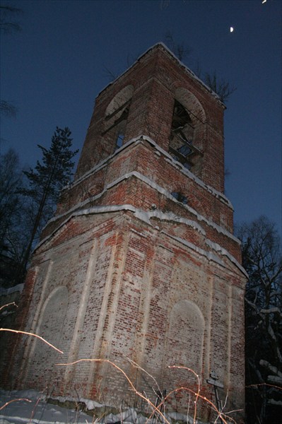 Ночь...Мороз...Заброшенная церковь в Пустополье...