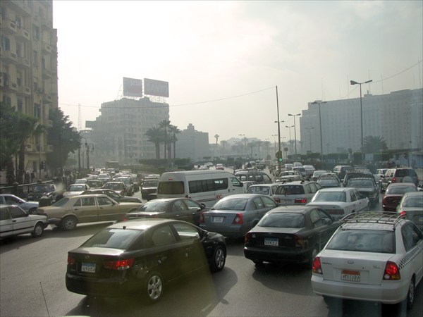 Каир, улицы города. Пробки :)