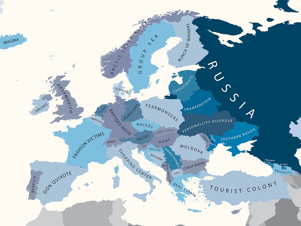 Карта европы и америки